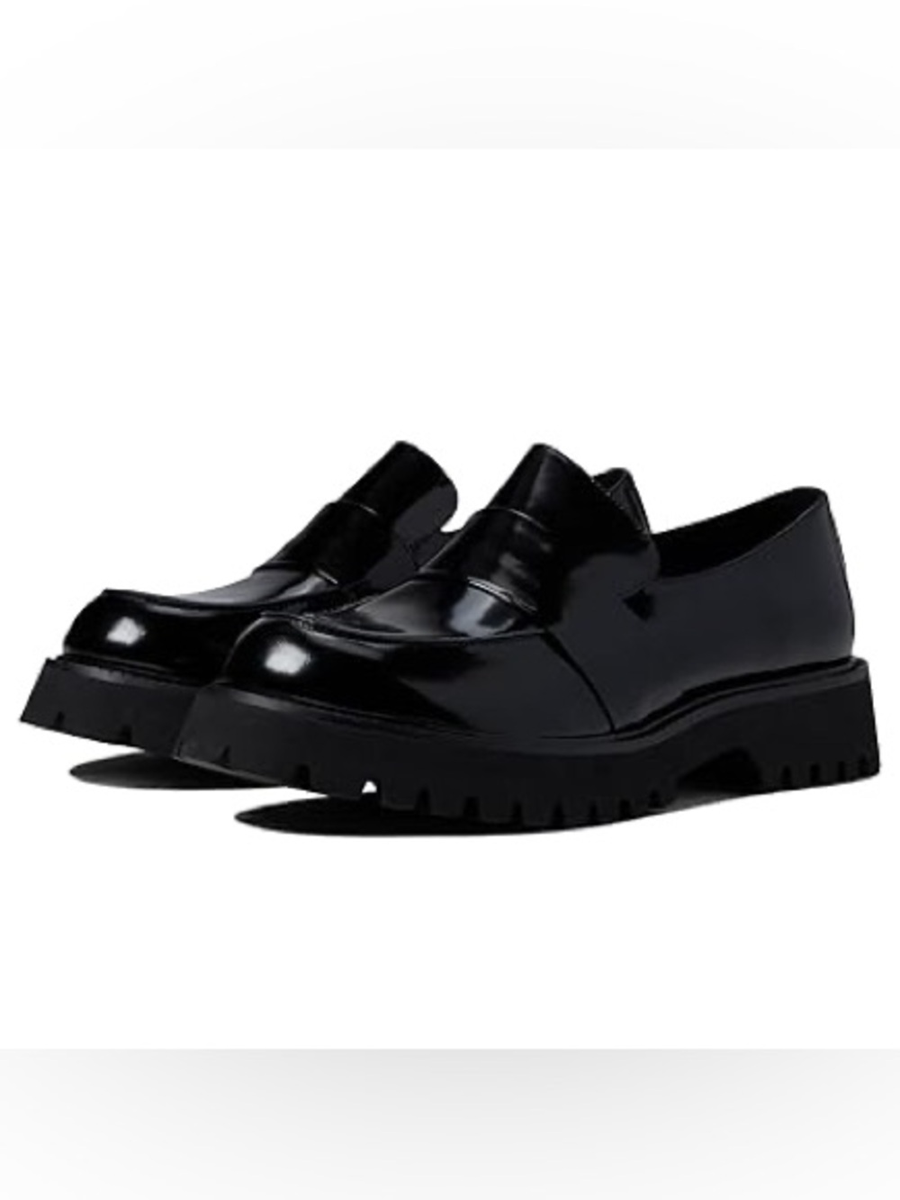 New Tony Bianco Gisele Black Hi Shine EU 38 Loafer Shoes